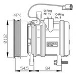 FC1496 A/C Compressor 9770102000 9770102310 HYUNDAI AMIC 1998-